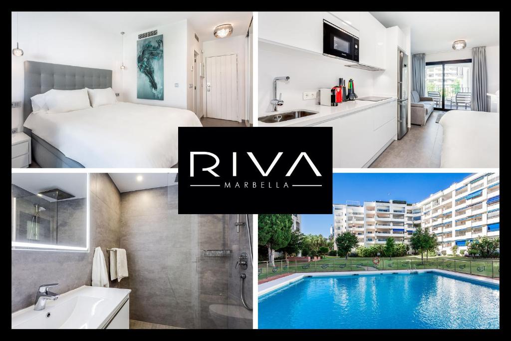 En udsigt til poolen hos by RIVA - Outstanding, Contemporary Studio in Puerto Banus Gardens eller i nærheden