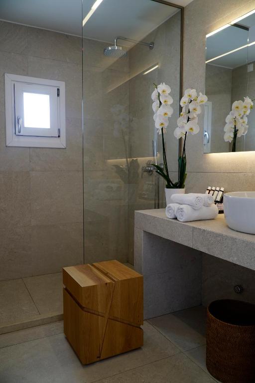 Koupelna v ubytování Margie Mykonos Hotel