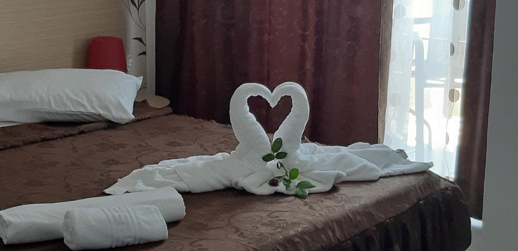 Postel nebo postele na pokoji v ubytování Pensiunea Cristian