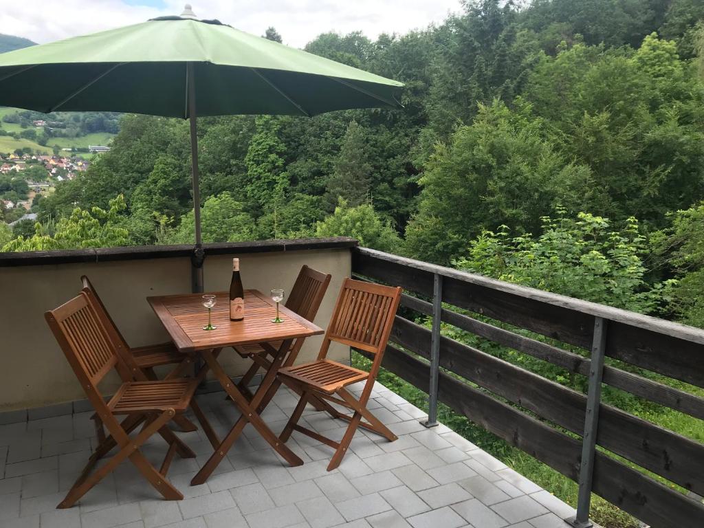Balkón nebo terasa v ubytování Gîte du ROCHER
