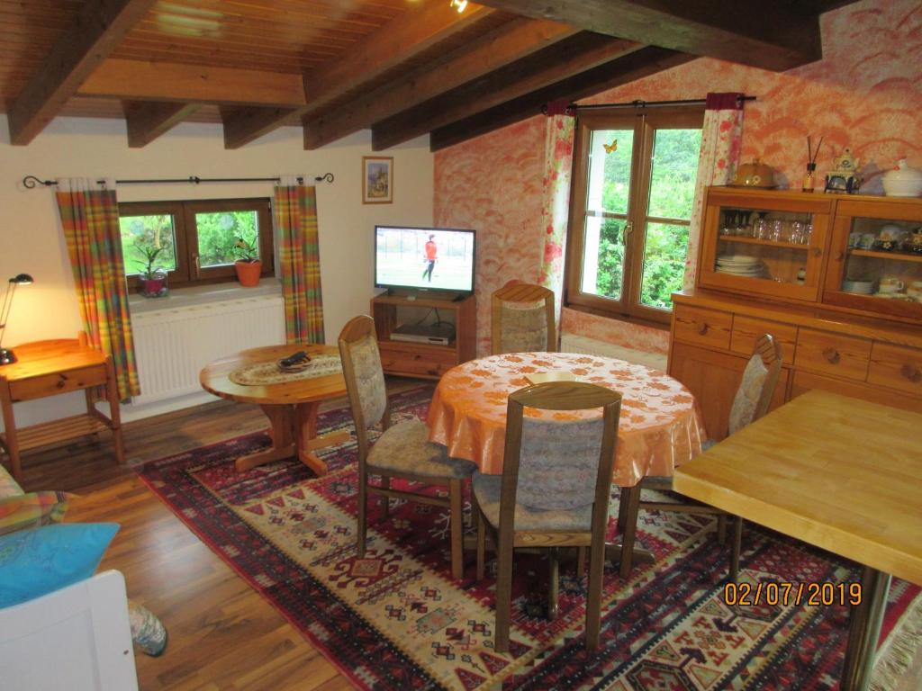 TV a/nebo společenská místnost v ubytování La Muria Apartment