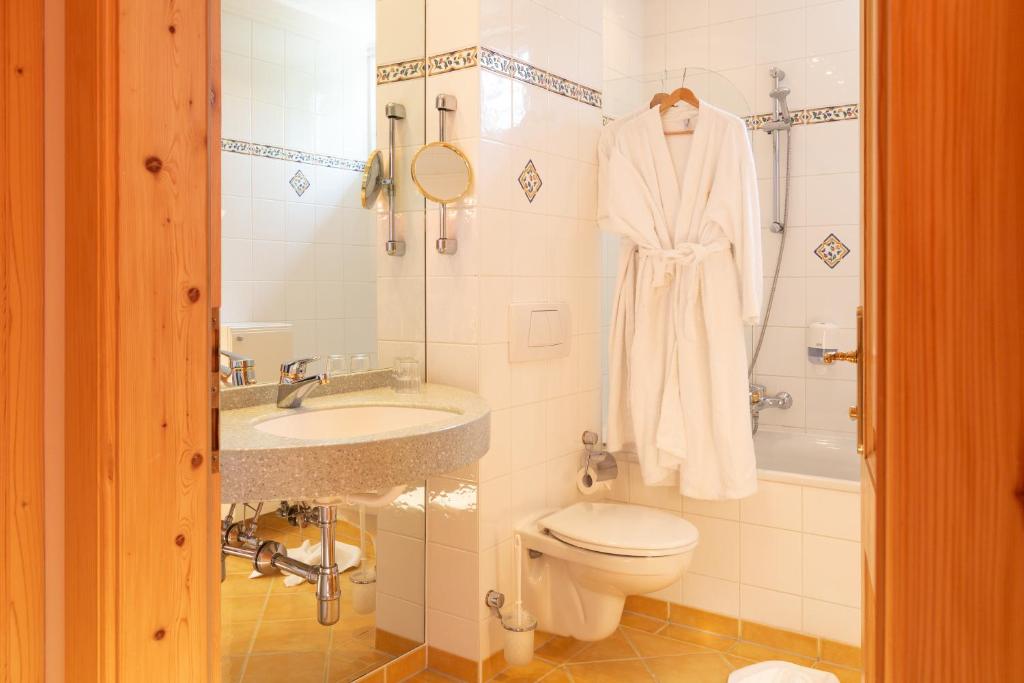 Koupelna v ubytování Hotel Försterhof lebe pur, genieße den Tag