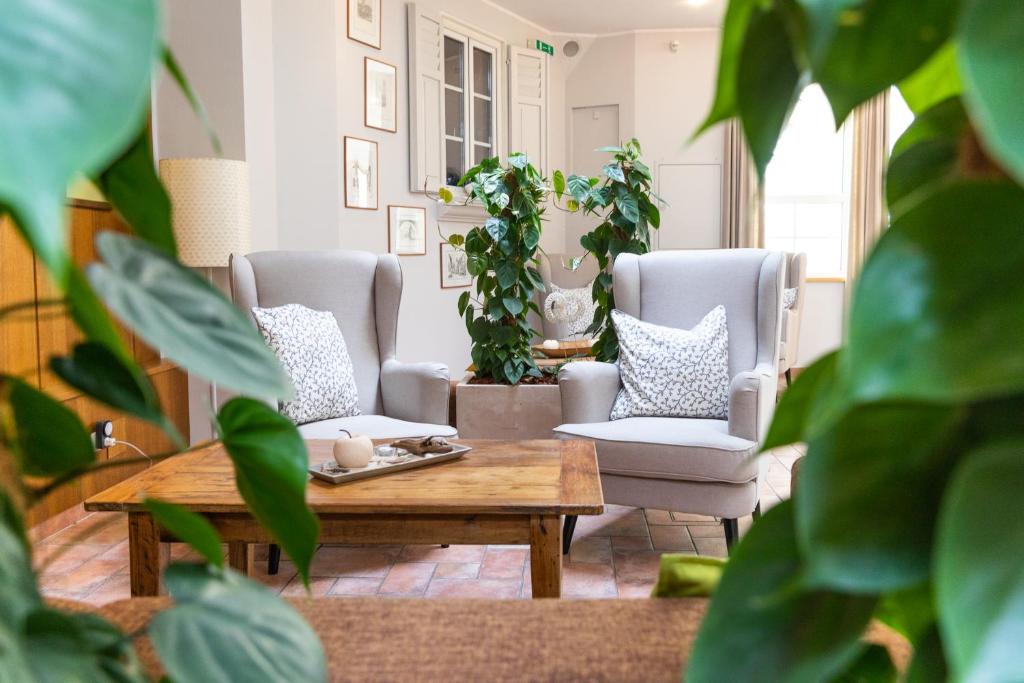 Posezení v ubytování Hotel Försterhof lebe pur, genieße den Tag