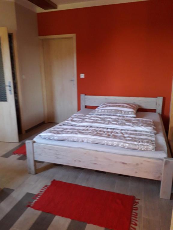 Postel nebo postele na pokoji v ubytování Apartman Na Horách