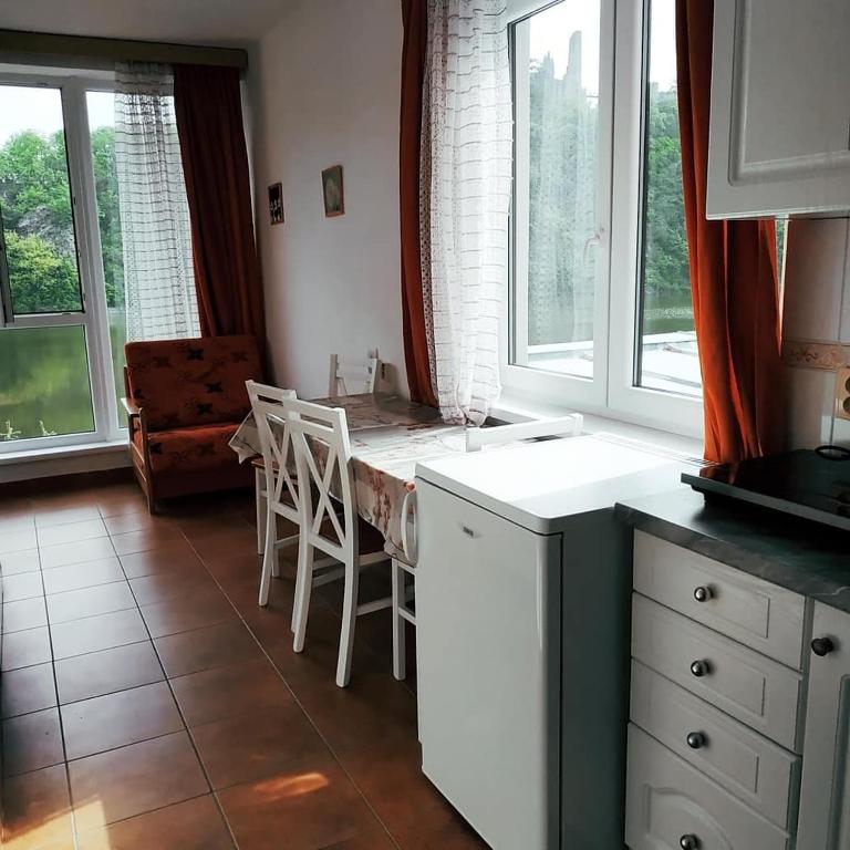 Kuchyň nebo kuchyňský kout v ubytování Pod hradem Cornštejn
