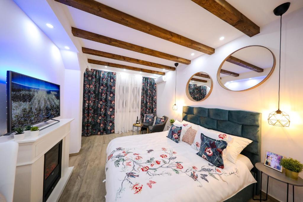 Postel nebo postele na pokoji v ubytování Apartment Kasia