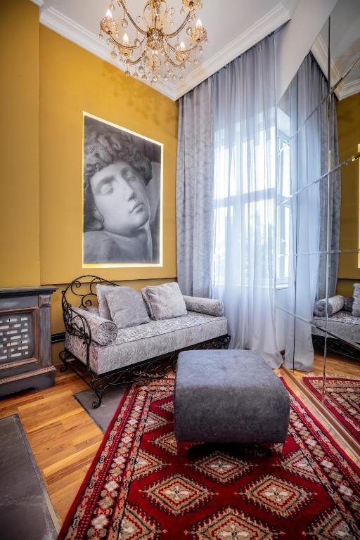 Posezení v ubytování Ben Akiba Luxury Suites