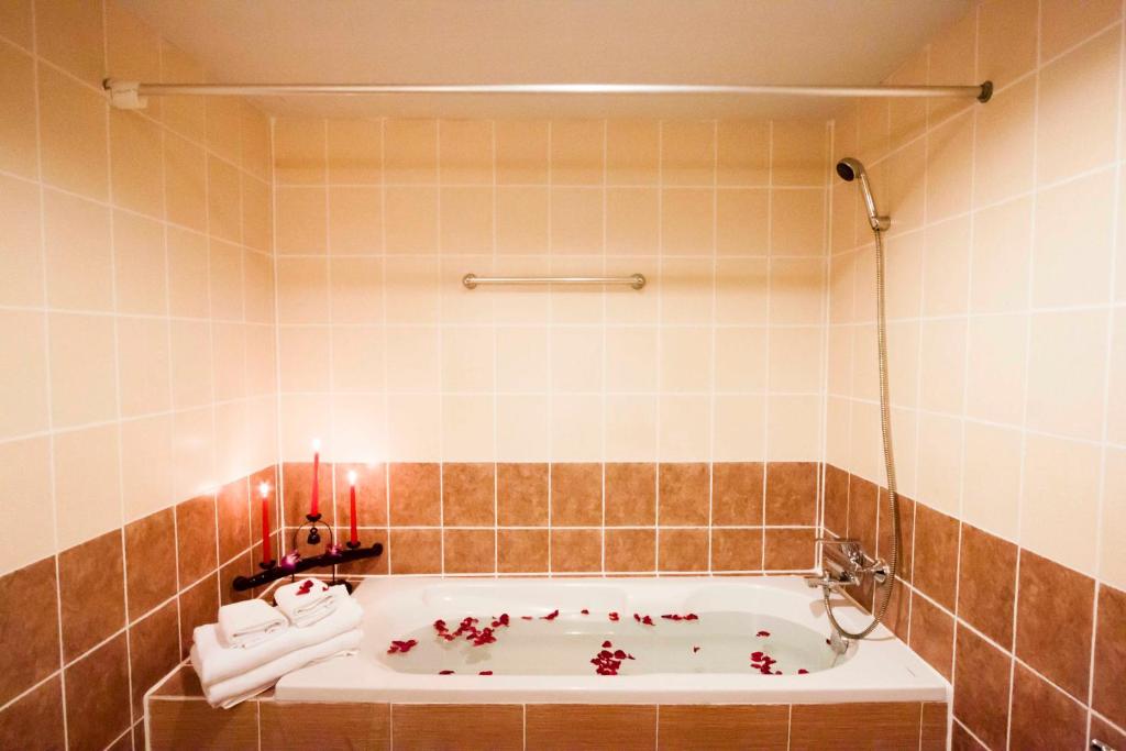 Koupelna v ubytování Silver Resortel