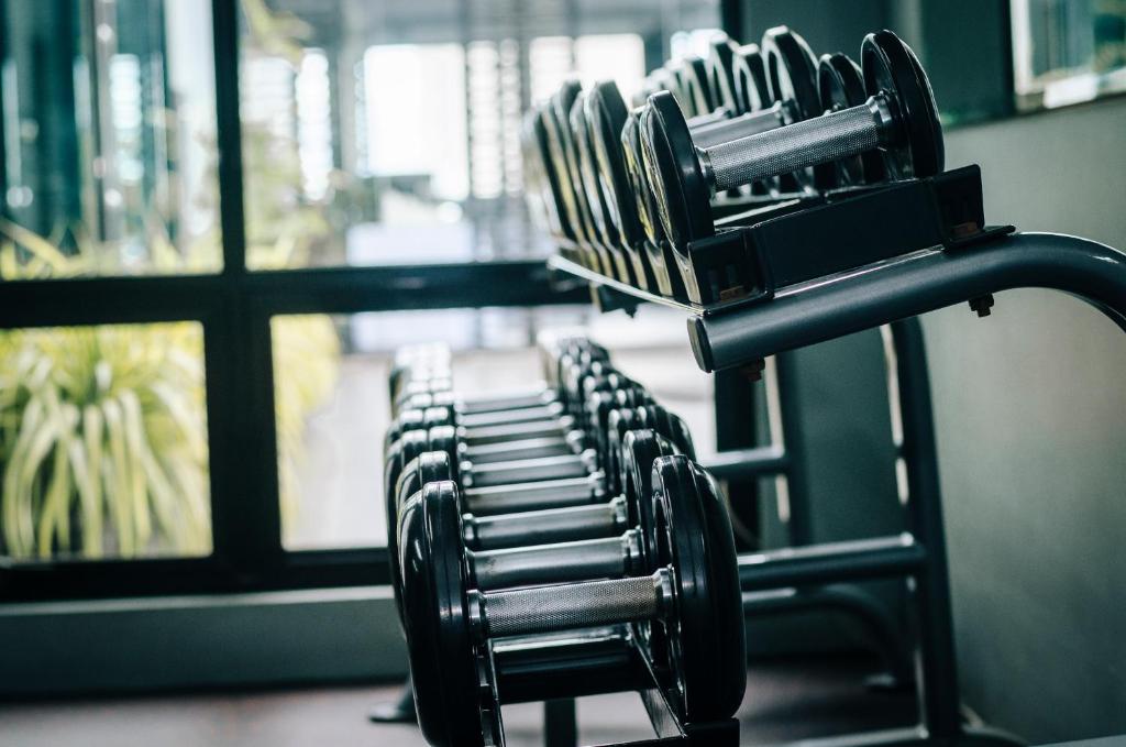 Fitness centrum a/nebo fitness zařízení v ubytování Amelie Hotel Manila