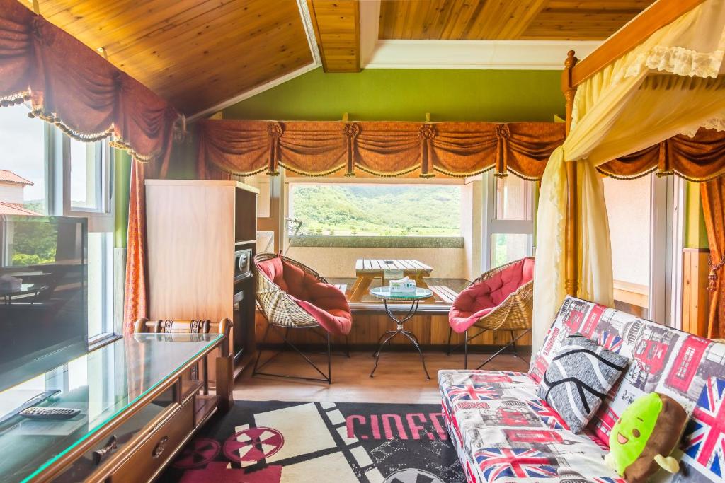 Posezení v ubytování Kenting Maya-House B&B