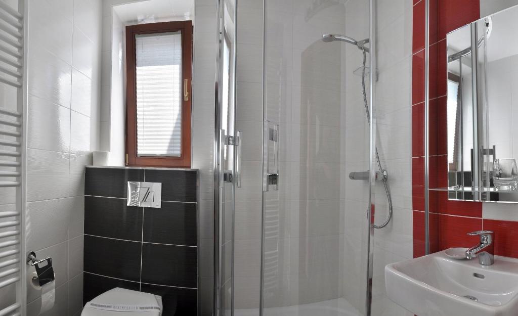 Kúpeľňa v ubytovaní Pension Pod věží