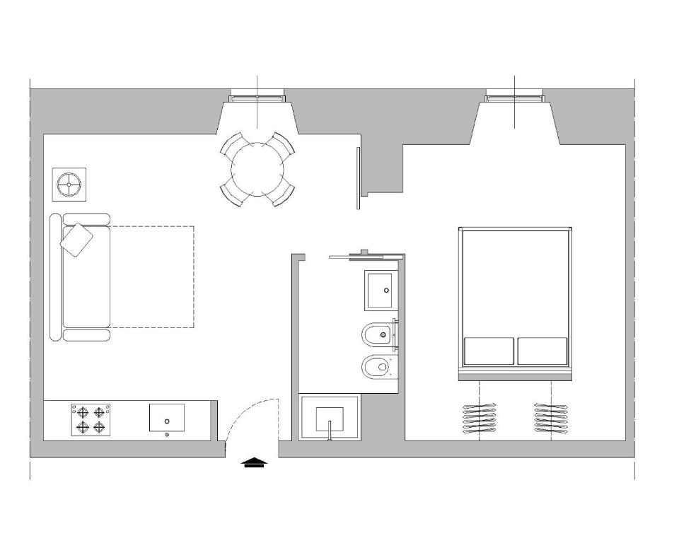 Plán poschodí v ubytovaní App Beccaria Apartments in Rome