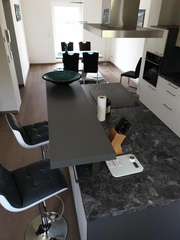 Kuchyň nebo kuchyňský kout v ubytování Charakterhaus