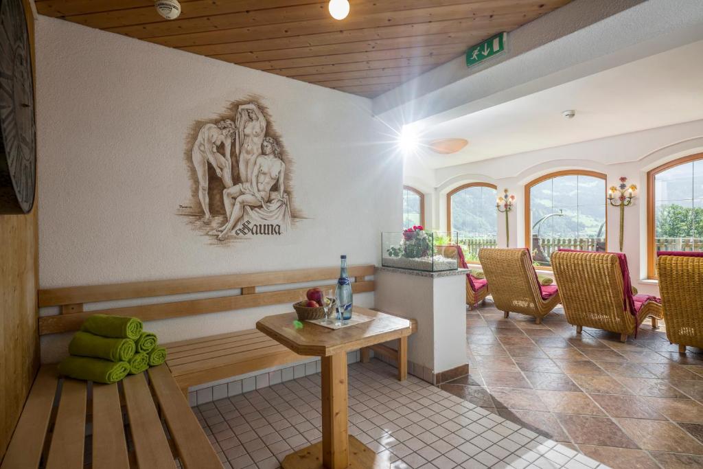 Posezení v ubytování Hotel Pension Wiesenhof