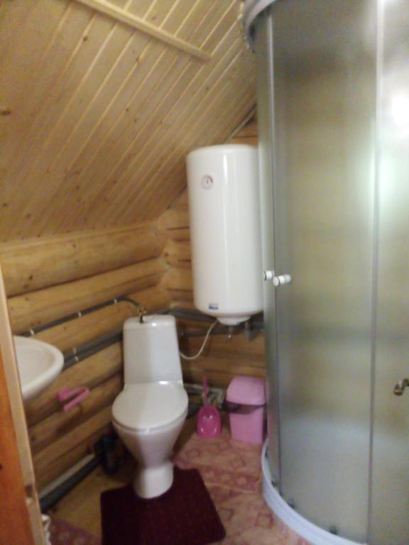 Koupelna v ubytování Cottage Лісовий