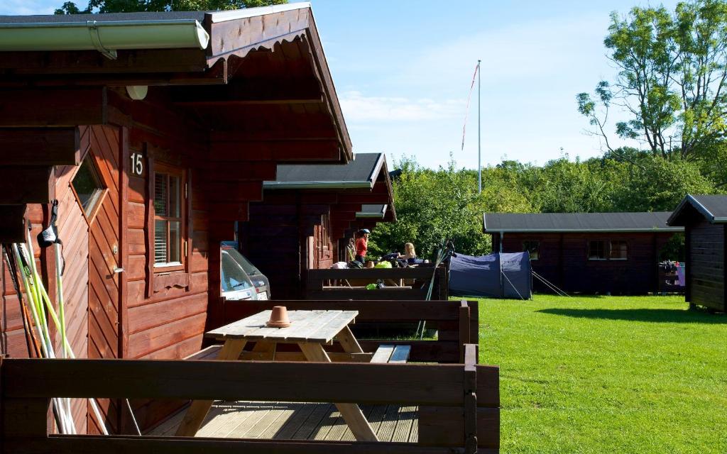 Zahrada ubytování Nivå Camping & Cottages