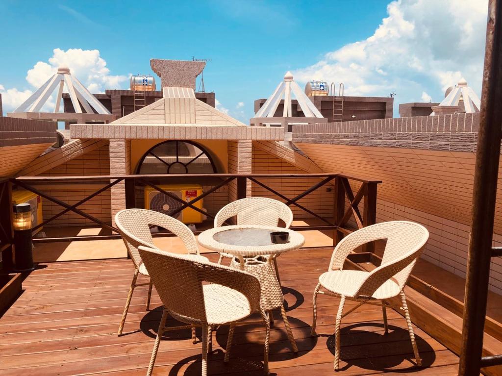 Balkón nebo terasa v ubytování 晴空桂冠 Clear Sky Laurel Hotel