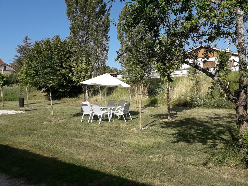 Zahrada ubytování Ferme de Laprade