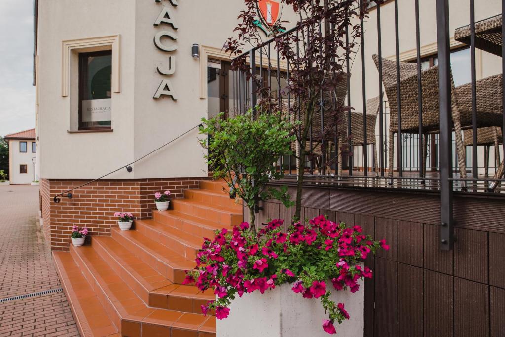 Balkón nebo terasa v ubytování Hotel Walewscy