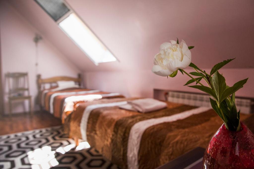 Postel nebo postele na pokoji v ubytování Veski Guesthouse
