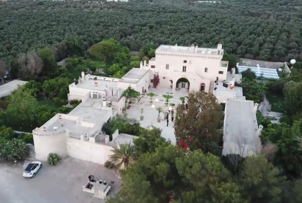 Letecký snímek ubytování Masseria Trapana