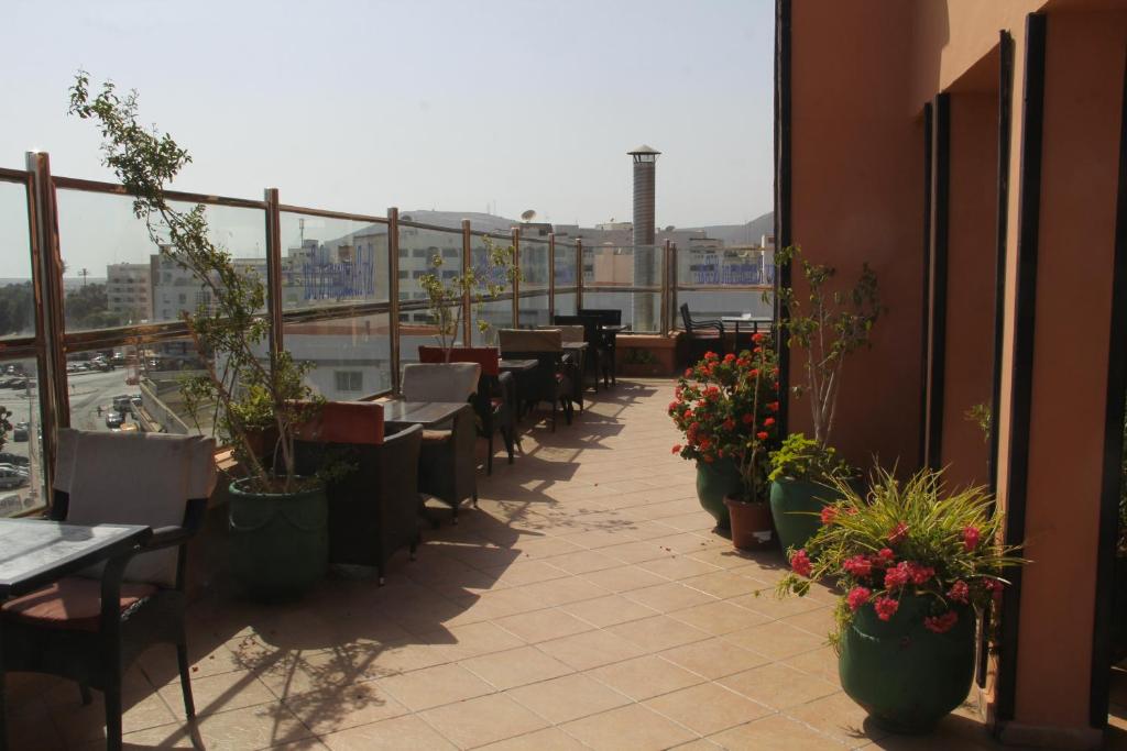 Balkón nebo terasa v ubytování New Farah Hotel
