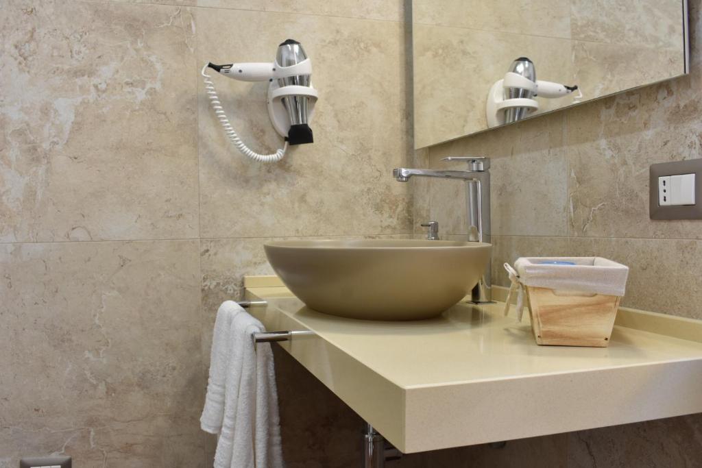 Koupelna v ubytování b&b Donna Raffaela