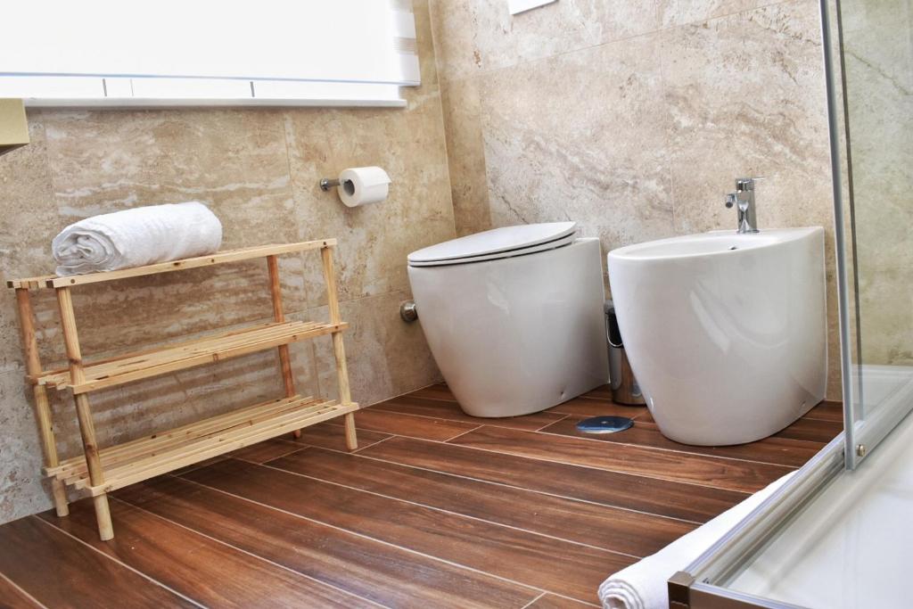Koupelna v ubytování b&b Donna Raffaela