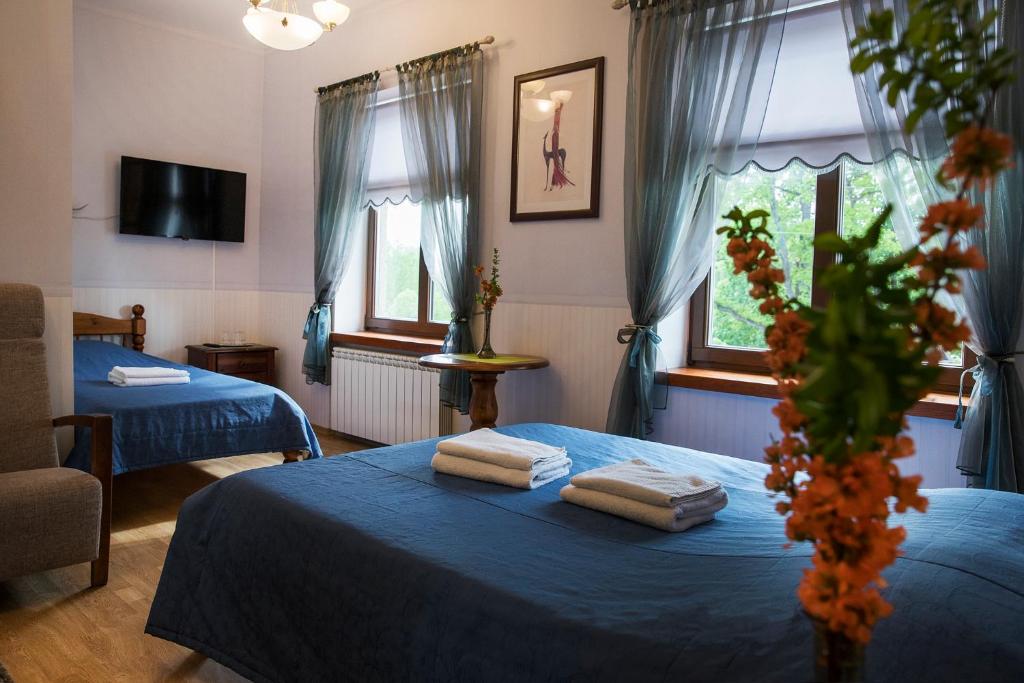 Postel nebo postele na pokoji v ubytování Veski Guesthouse