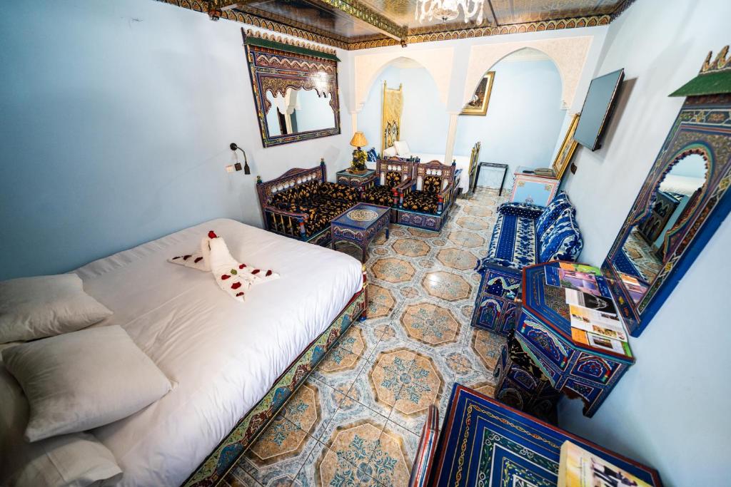 Posezení v ubytování Moroccan House