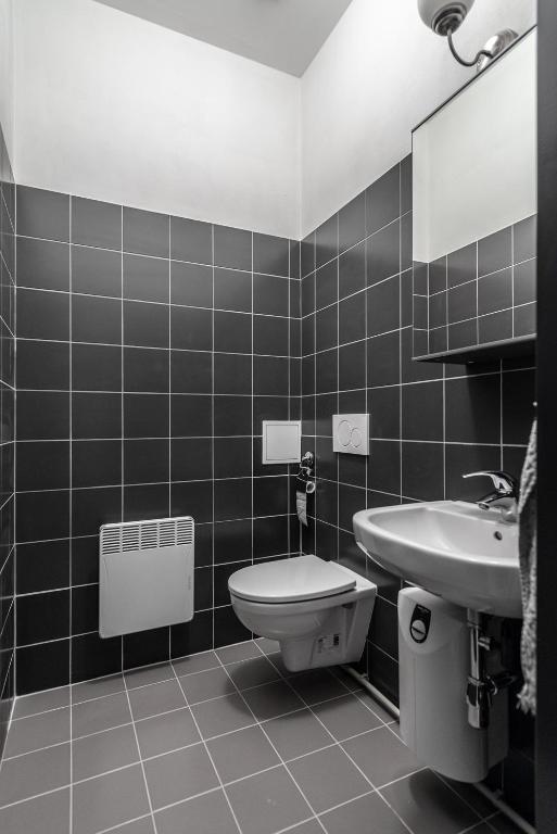 Koupelna v ubytování Apartmán se sklípkem