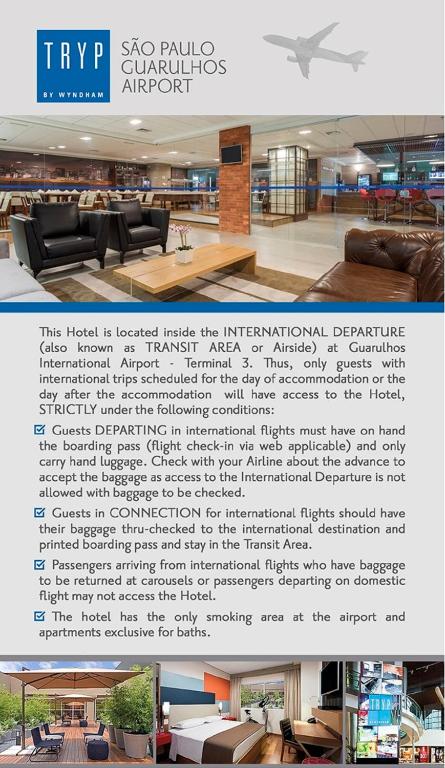  TRYP - Transit Hotel São Paulo Airport - Terminal 3