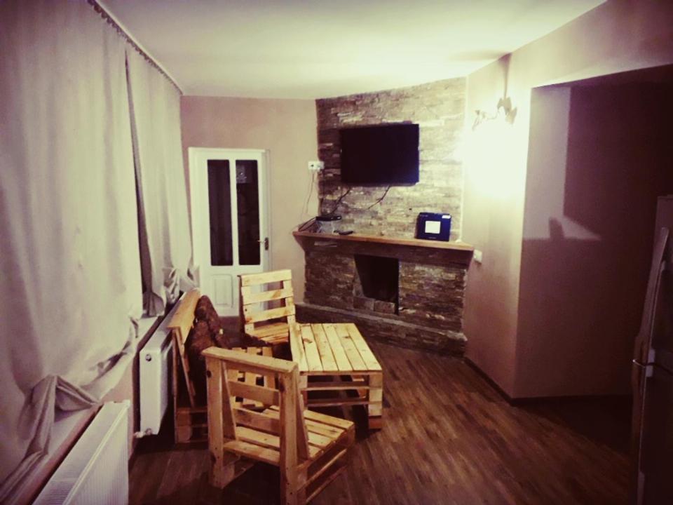 TV a/nebo společenská místnost v ubytování Borjomi Makvala's Guest House