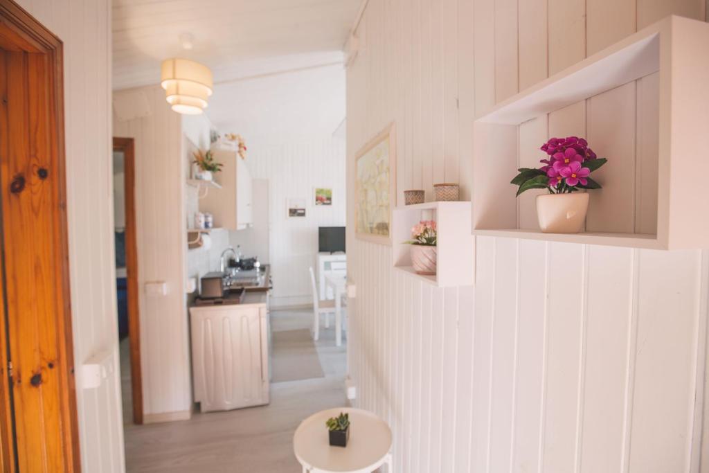 Kuchyň nebo kuchyňský kout v ubytování Hotel Como