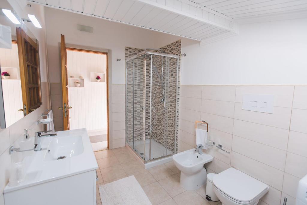 Koupelna v ubytování Hotel Como