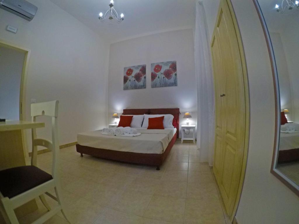 Postel nebo postele na pokoji v ubytování A casa tu zi Melu