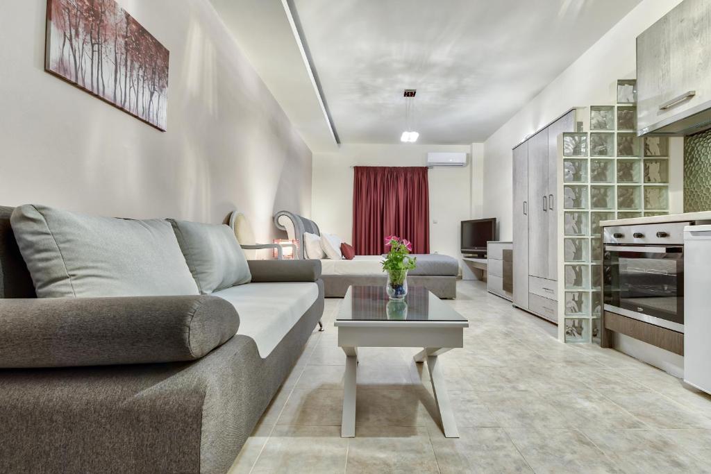 Kuchyň nebo kuchyňský kout v ubytování Libre Apartments