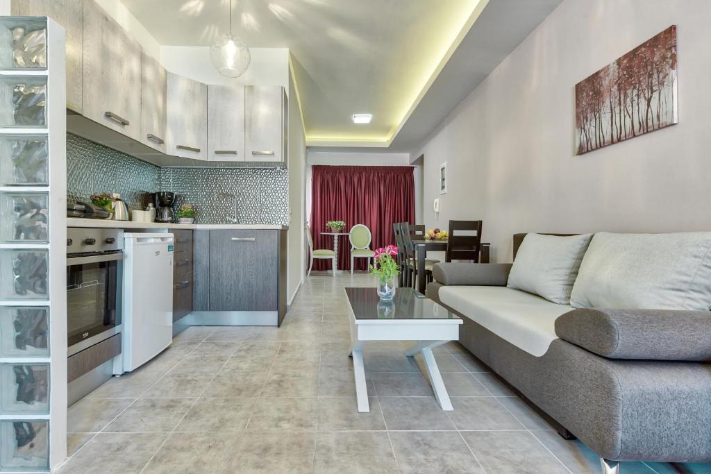 Kuchyň nebo kuchyňský kout v ubytování Libre Apartments