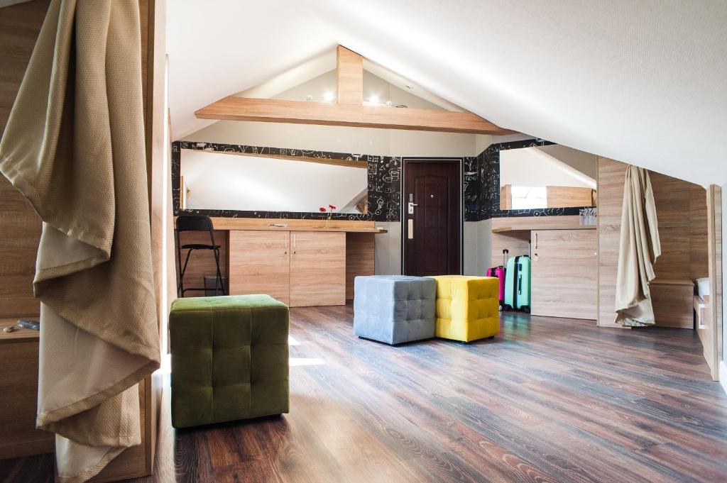 Kuchyň nebo kuchyňský kout v ubytování VALIZA HOSTEL