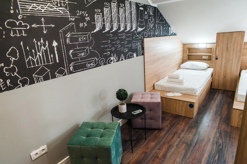 Postel nebo postele na pokoji v ubytování VALIZA HOSTEL