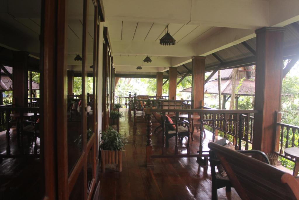 Restaurace v ubytování Baantawan Guesthouse Pai