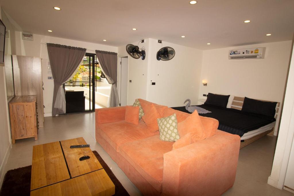 Posezení v ubytování Aussieland Bungalows