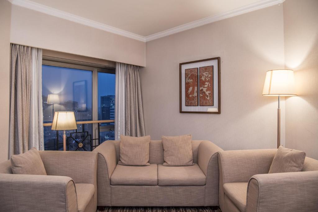 Posezení v ubytování Xiyuan Hotel