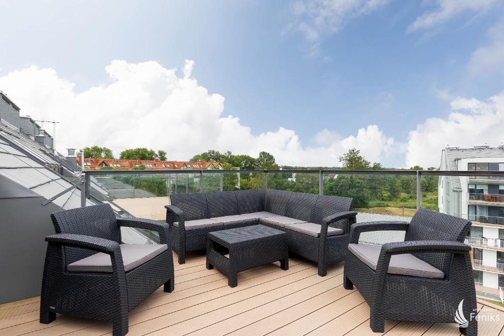 Balkón alebo terasa v ubytovaní Feniks SPA Apartments 10 by Jantar Apartamenty Kołobrzeg