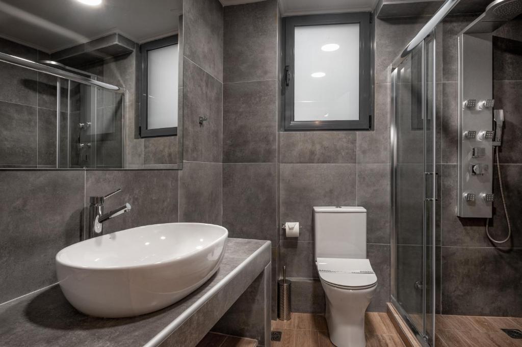 Koupelna v ubytování Pallada Athens boutique rooms & apartments