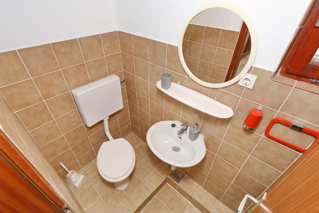 Koupelna v ubytování Apartments Golub