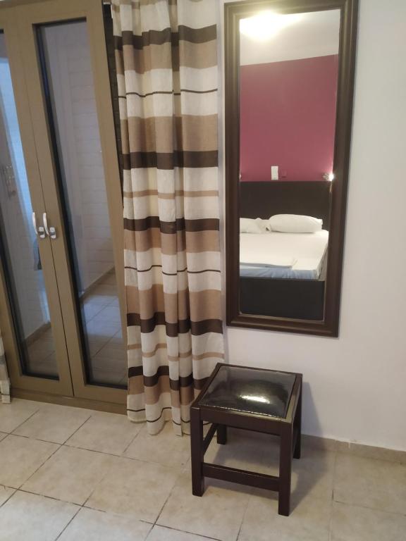 Koupelna v ubytování Mavroforos Hotel