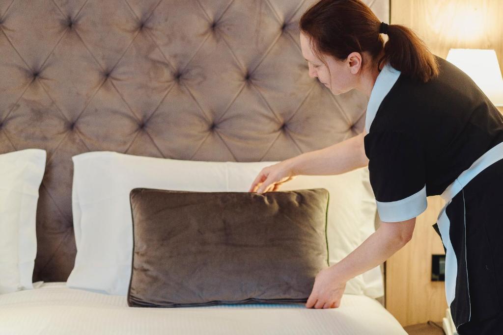 Posteľ alebo postele v izbe v ubytovaní Hotel Lajadira & Spa