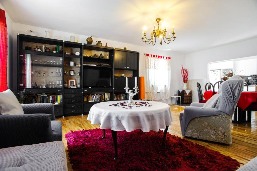 Posezení v ubytování Great view apartment