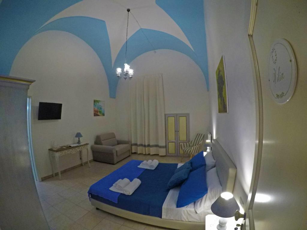 Postel nebo postele na pokoji v ubytování A casa tu zi Melu